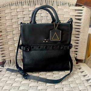 Leather Convertible Tote